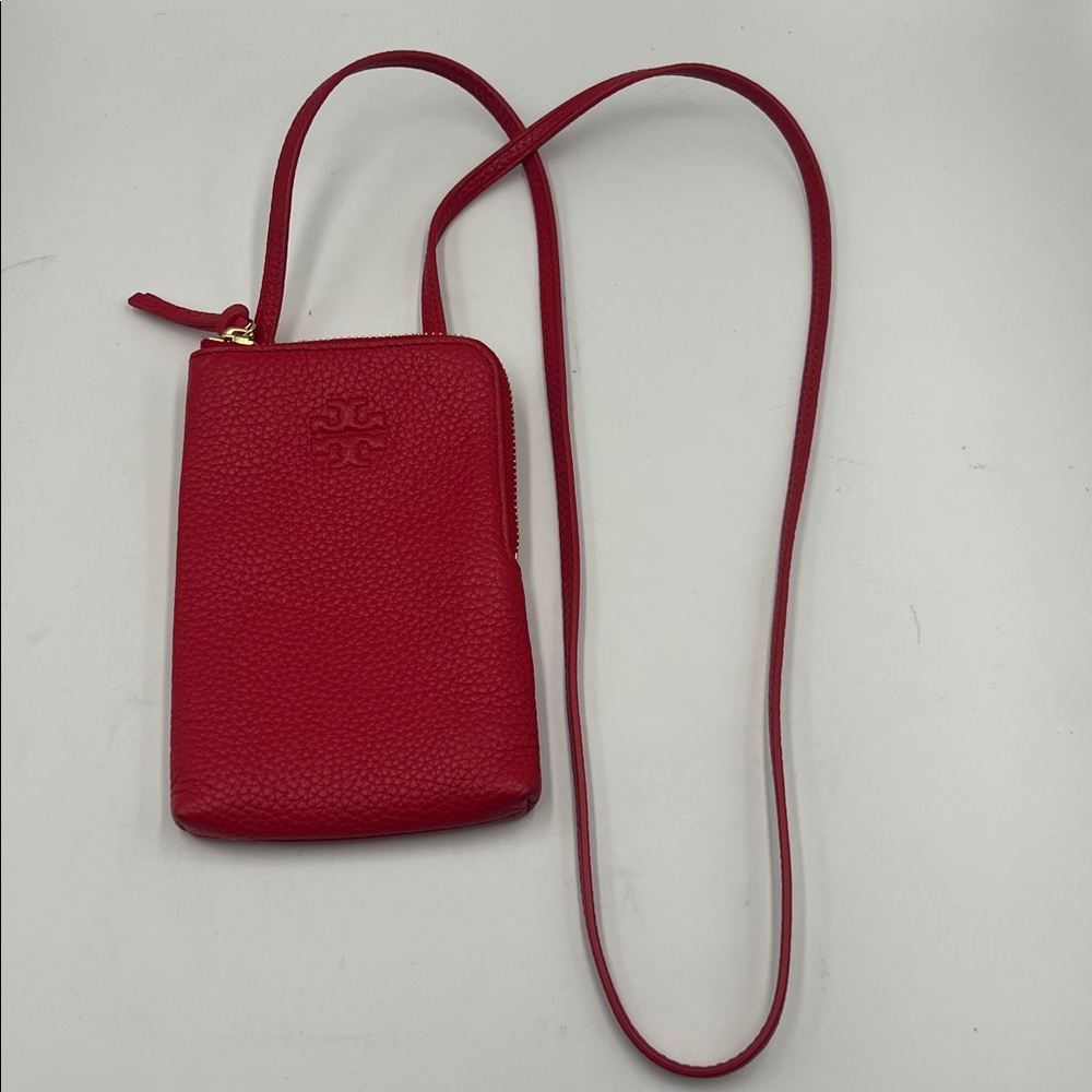 Tory Burch Thea Mini Leather Phone Crossbody pebbled z13